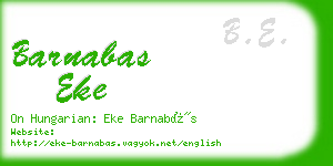 barnabas eke business card